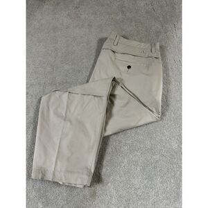 Adidas Golf Pants Vented Stretch Flat Dry Fitting Athletic Beige Mens  42x30 EUC